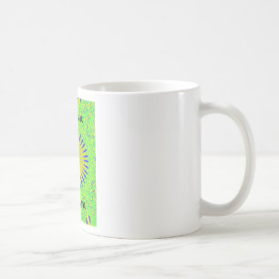 Mug Design Motif africain en vert et en or