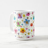 Mug Design Motif coloré élégant (Devant gauche)