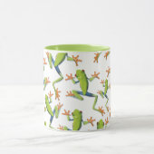 Mug Design Motif de grenouilles à arbre vert (Centre)