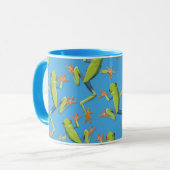 Mug Design Motif de grenouilles à arbre vert (Devant gauche)