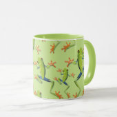 Mug Design Motif de grenouilles à arbre vert (Devant droit)