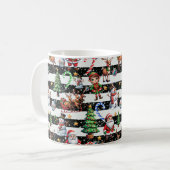 Mug Design Motif décoratif des rayures de Noël (Devant gauche)