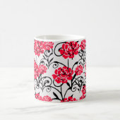Mug Design Motif d'illustrations de rose rouge (Centre)