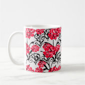 Mug Design Motif d'illustrations de rose rouge (Gauche)