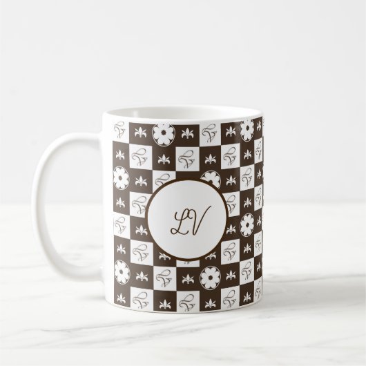 Mug Design Motif élégant et classique (Gauche)