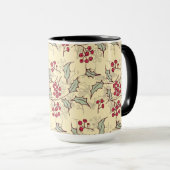 Mug Design motif Holly berry (Devant droit)