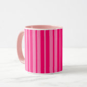 Mug Design Motif léger et rose chaud (Devant gauche)