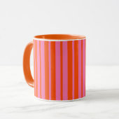Mug Design Motif Orange Rose (Devant gauche)