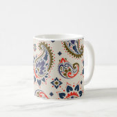 Mug Design motif paisley classique et transparent. (Devant droit)