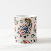 Mug Design motif paisley classique et transparent. (Centre)