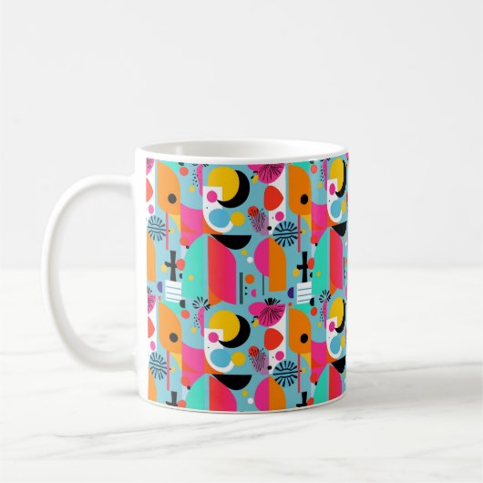 Mug Design motif rétro (Gauche)