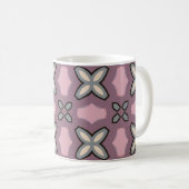Mug Design Motif rose et gris (Devant droit)