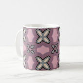 Mug Design Motif rose et gris (Devant gauche)