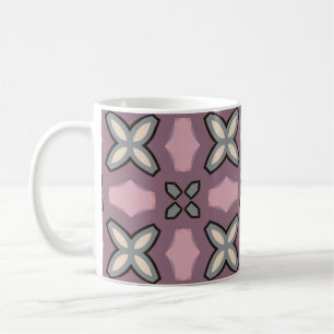Mug Design Motif rose et gris