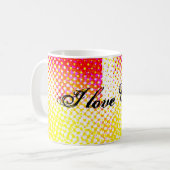 Mug Design Motif rose jaune (Devant gauche)