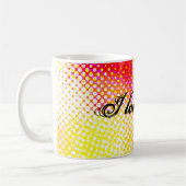 Mug Design Motif rose jaune (Gauche)