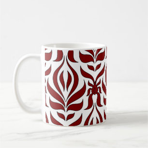 Mug Design Motif rouge et blanc sans faille