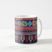 Mug Design motif sans couture avec Palestini tradition (Devant droit)