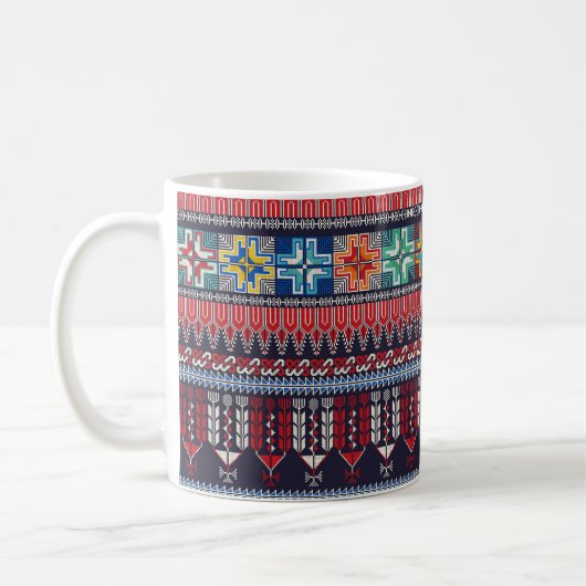 Mug Design motif sans couture avec Palestini tradition (Gauche)