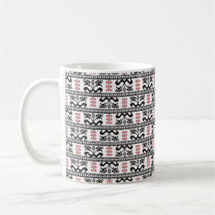 Mug Design motif sans couture inspiré du tradi roumai