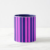 Mug Design Motif violet bleu élégant rayures (Centre)