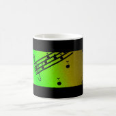 Mug Design musical noir et vert (Centre)