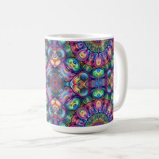 Mug Design néon coloré (Devant droit)