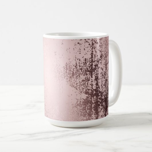 Mug Design or rose de luxe (Devant droit)