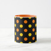 Mug Design Orange Jaune Sur Points noirs (Centre)