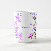 Mug Design original de fleurs et branches violettes (Centre)