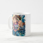 Mug Design original par Fred Tripp de Anime girl " bo (Devant gauche)
