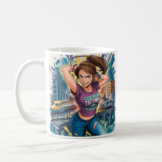 Mug Design original par Fred Tripp de Anime girl " bo (Gauche)