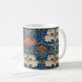 Mug Design ornemental inspiré par William Morris (Devant droit)