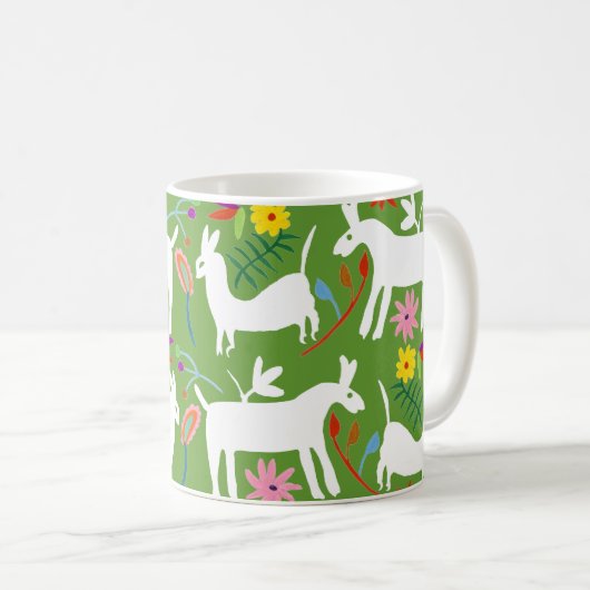Mug Design Otomi moderne | Llama Donkey Design (Devant droit)