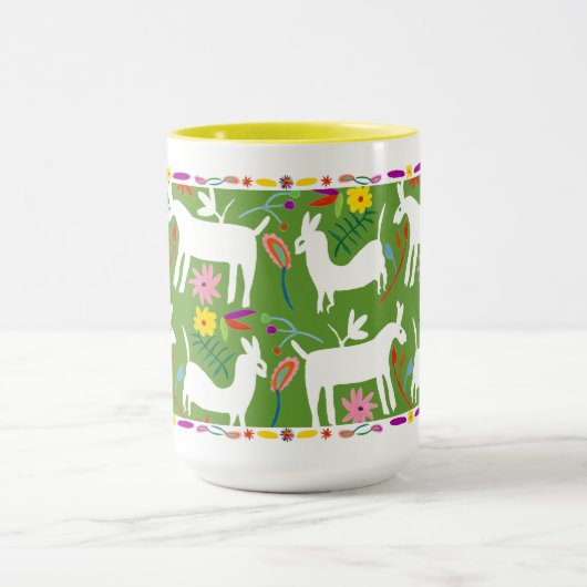 Mug Design Otomi moderne | Llama Donkey Design (Centre)