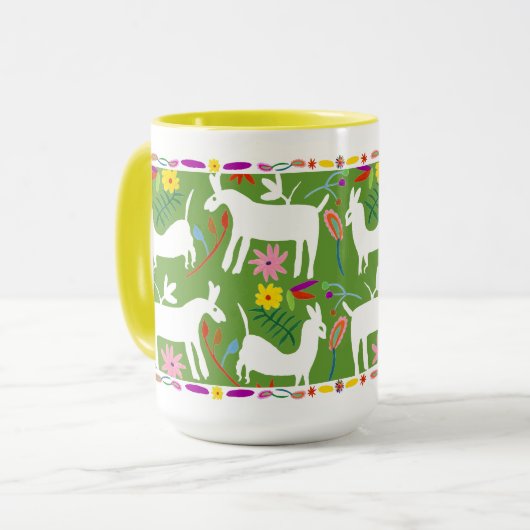 Mug Design Otomi moderne | Llama Donkey Design (Devant gauche)