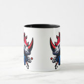 Mug "Design patriotique rhinocéros" (Centre)