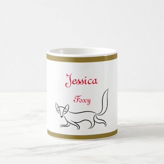 Mug design personnalisé "Foxy" (Centre)