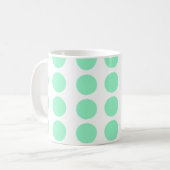 Mug Design Pois vert (Devant gauche)