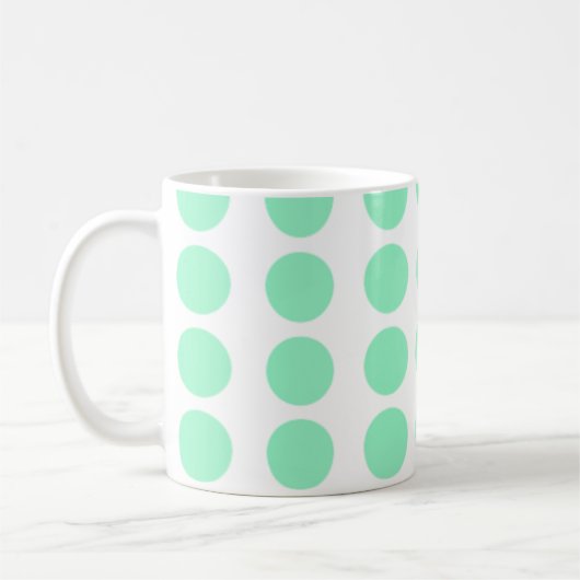 Mug Design Pois vert (Gauche)