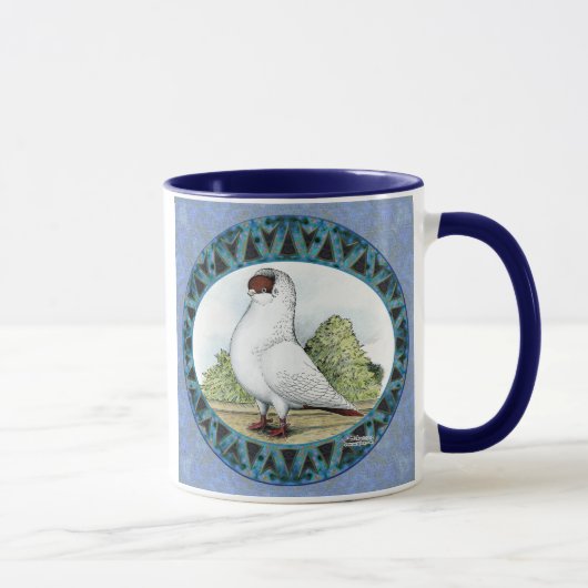 Mug Design Red Casque Pigeon (Droite)