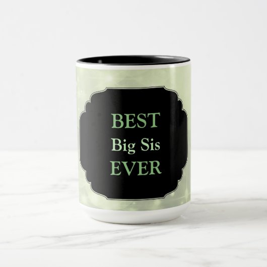 Mug Design rose de luxe "Best Big Sis Ever" (Centre)