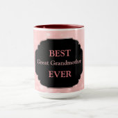 Mug Design rose de luxe "Meilleur Grand-Mère jamais" (Centre)