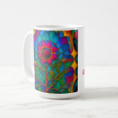 Mug Design Rose en verre tendu (Devant gauche)