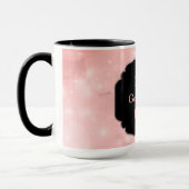 Mug Design rose luxueux "Best Godmère Ever" (Gauche)