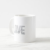Mug Design simple, moderne, urbain, cool Love Memphis (Devant gauche)
