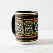 Mug Design textile Kuba africain (Devant gauche)