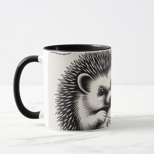 Mug Design: "The Hedgehog - Nature's Tailor" (Gauche)