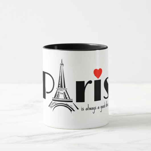 Mug design Tour Eiffel de Paris (Centre)