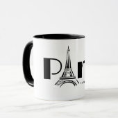 Mug design Tour Eiffel de Paris (Devant gauche)
